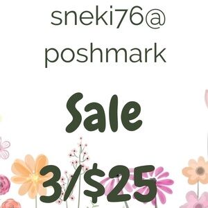 Sale 3/$25 🎈 bundle 3 items for $25 .